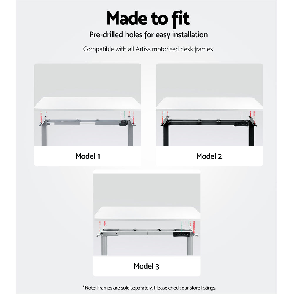 Artiss Standing Desk Top White 120CM