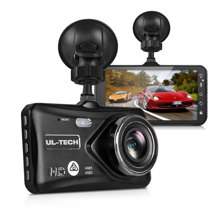 UL-tech Dash Camera 1080P 4" Front Rear View,UL-tech Dash Camera 1080P 4" Front Rear View Cam Car DVR Reverse Recorder 32GB