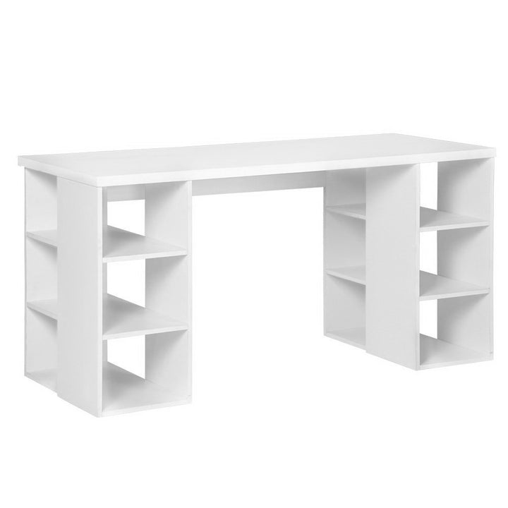 Artiss Computer Desk Bookshelf White 150CM