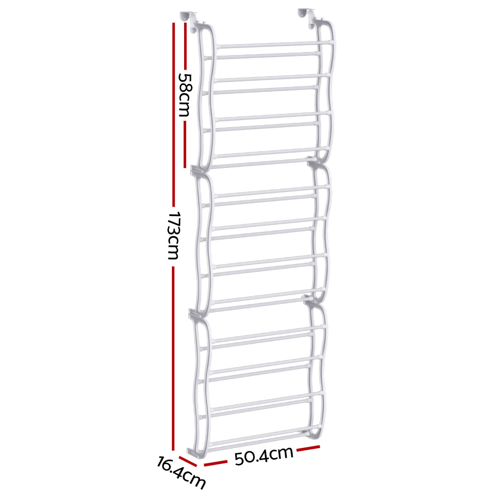 Artiss Shoe Rack Hanging Over Door Organiser 24 Pairs Eric