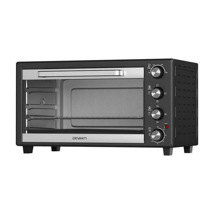 Devanti 45L Convection Oven Electric Fryer Ovens 1800W