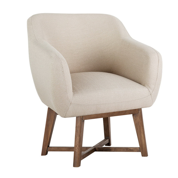 Artiss Fabric Tub Lounge Armchair - Beige