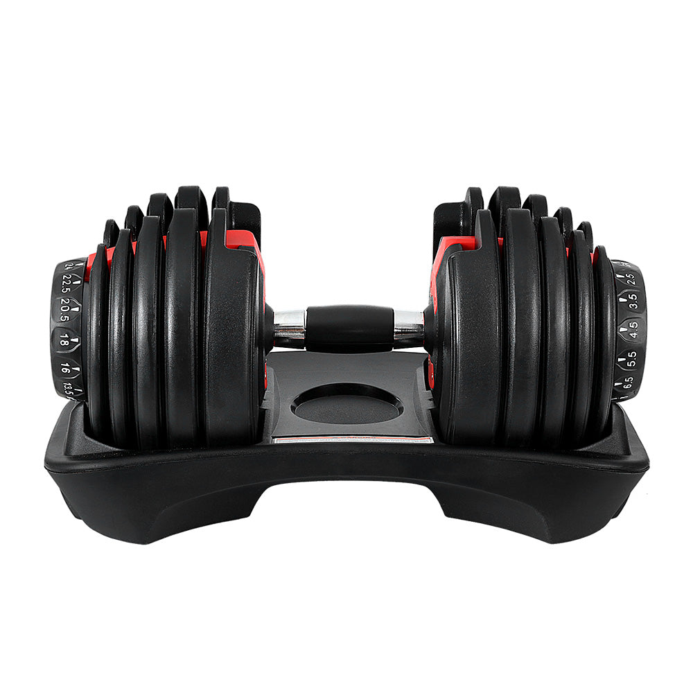 Everfit 24kg Dumbbells Adjustable Dumbbell Weight Plates Home Gym