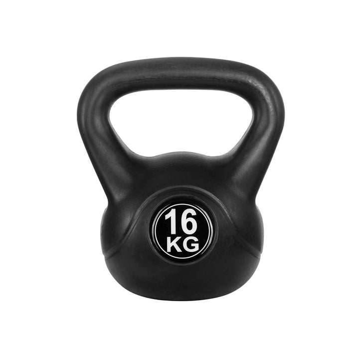 Everfit 16kg Kettlebell Set Weight Lifting Bench Dumbbells Kettle Bell Gym Home