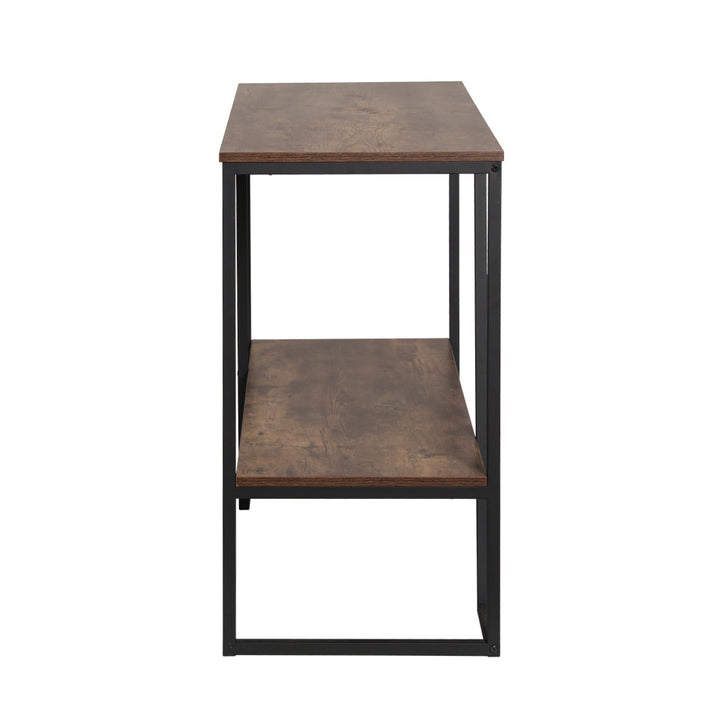 Artiss Console Table 106CM 2-tier Walnut Cora