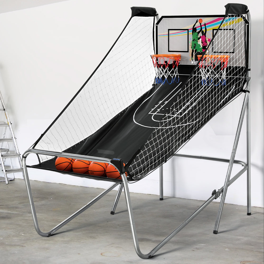 Basketball Arcade Game Electronic Scorer 8 Games Double Shoot Grey