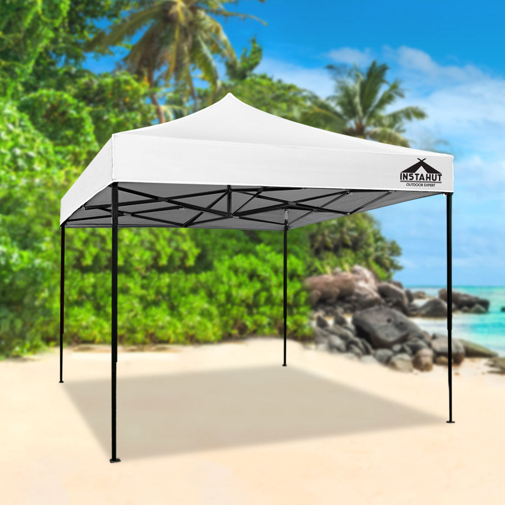 Instahut Gazebo Pop Up Marquee 3x3 Folding Tent Outdoor Camping 500D Oxford