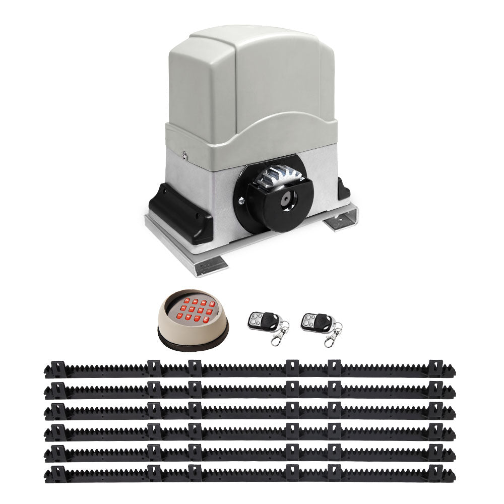 Lockmaster Automatic Sliding Gate Opener Kit Keypad 6M 1200KG