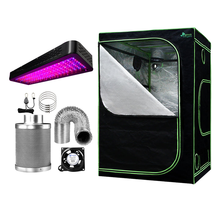 Greenfingers Grow Tent Light Kit 150x150x200CM 2000W LED 6" Vent Fan,Greenfingers Grow Tent Light Kit LED 2000W Full Spectrum 6" Vent 150x150x200CM