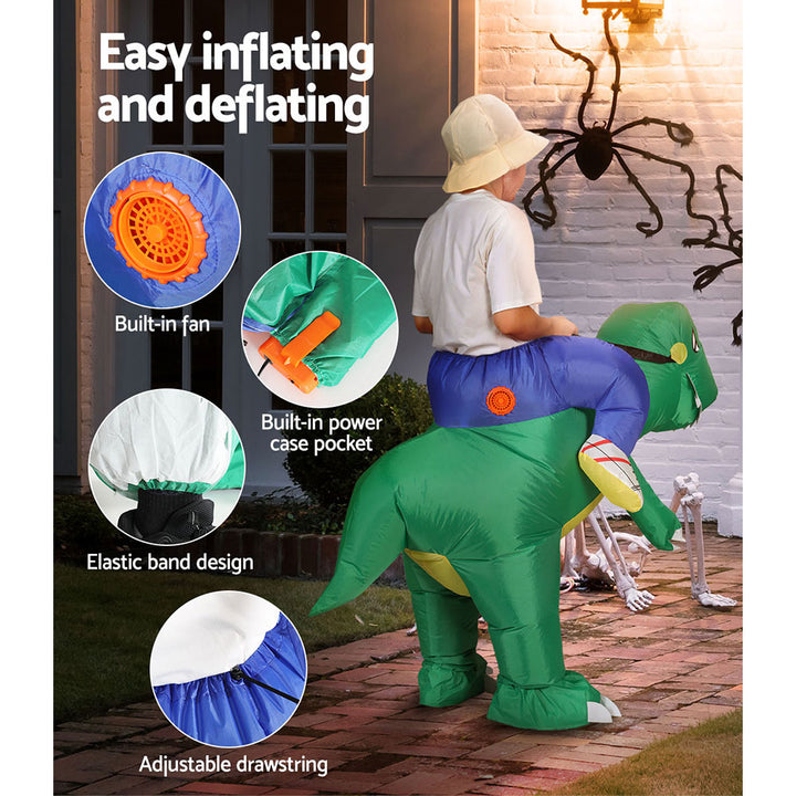 Inflatable Dinosaur Costume Adult Suit Blow Up Party Fancy Dress Halloween Cosplay