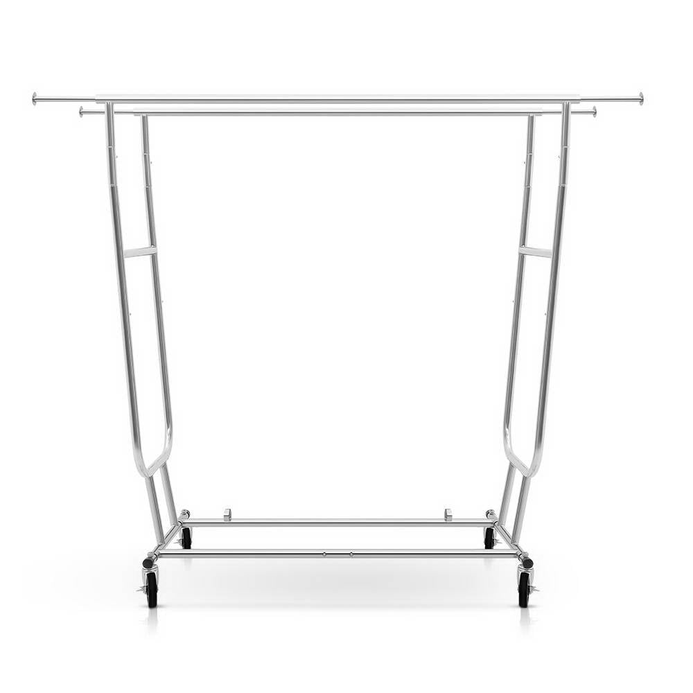 Artiss Clothes Rack Airer Double Rail Coat Stand Adjustable Hanger