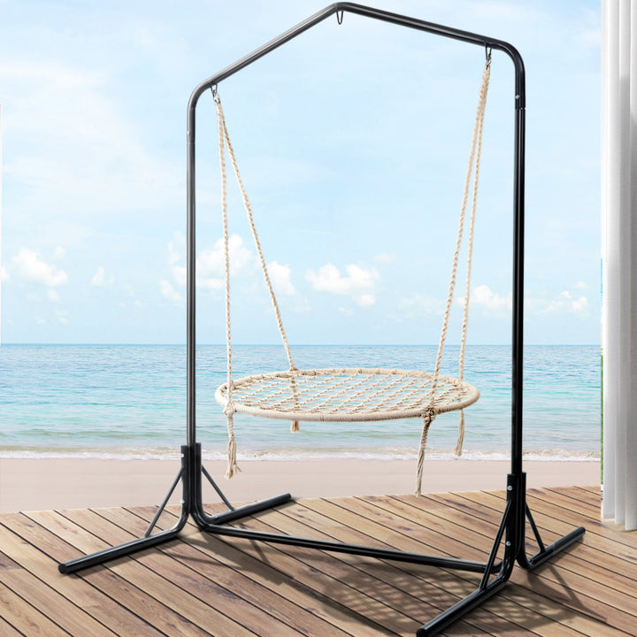 Gardeon Hammock Chair with Stand Nest Web Outdoor Swing 100cm