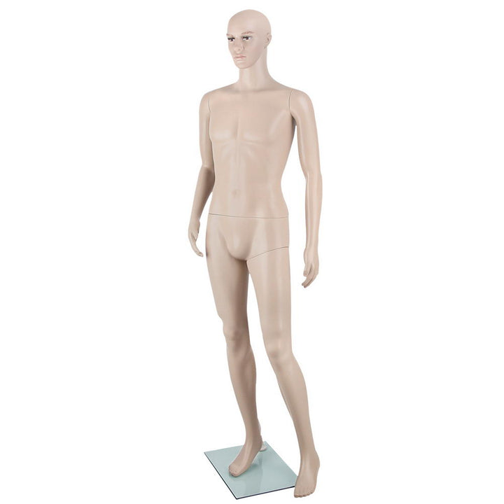 186cm Tall Full Body Male Mannequin - Skin Coloured