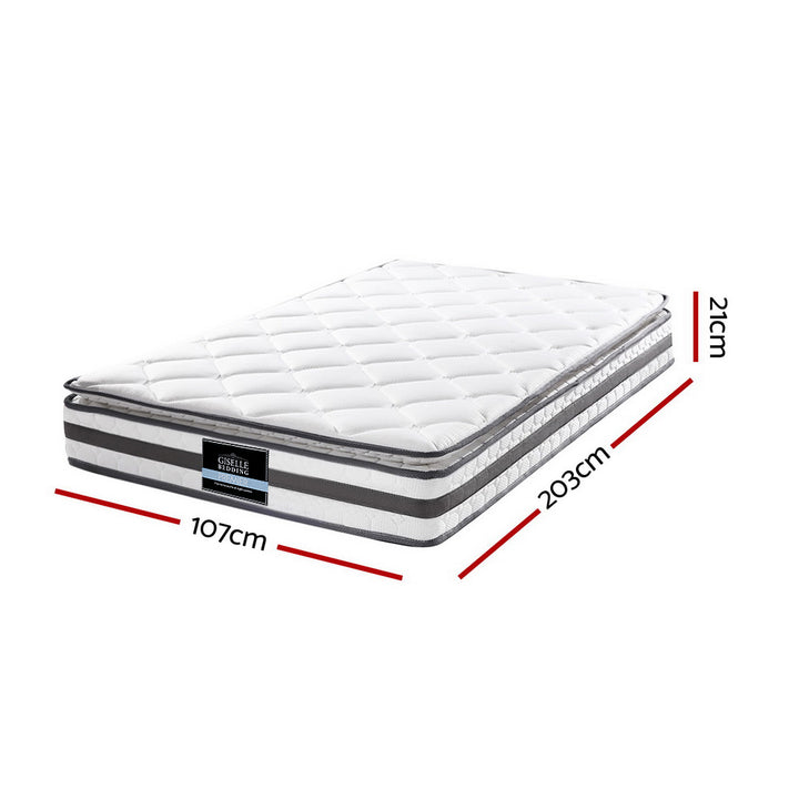 Giselle Bedding 21cm Mattress Pillow Top King Single