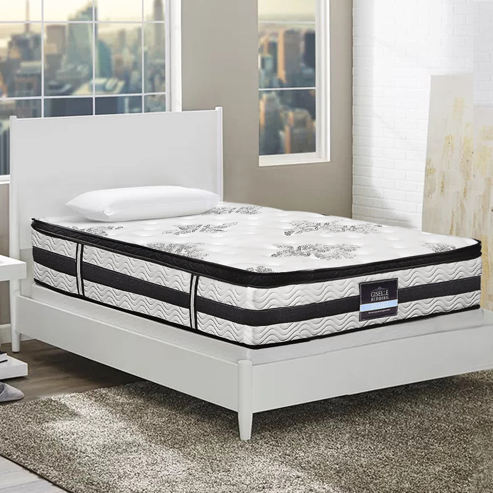 Giselle Bedding 34cm Mattress Euro Top Pocket Spring King Single