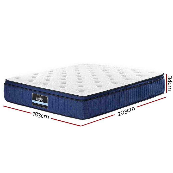 Giselle Bedding 34cm Mattress Cool Gel Memory Foam 7 Zone King