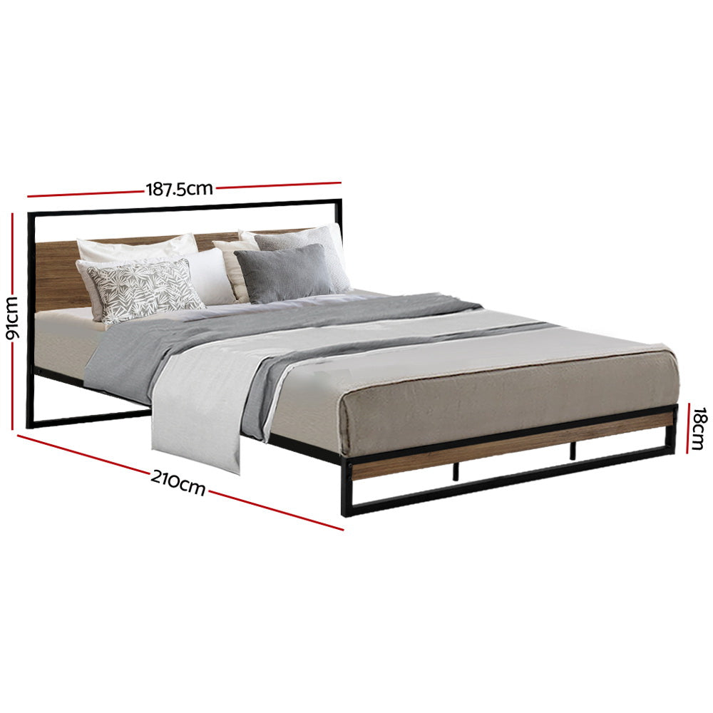 Artiss Bed Frame King Size Metal Frame DANE