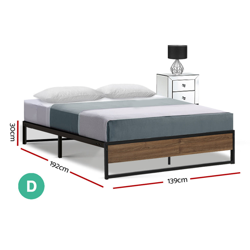 Artiss Bed Frame Metal Frame Bed Base OSLO - Double