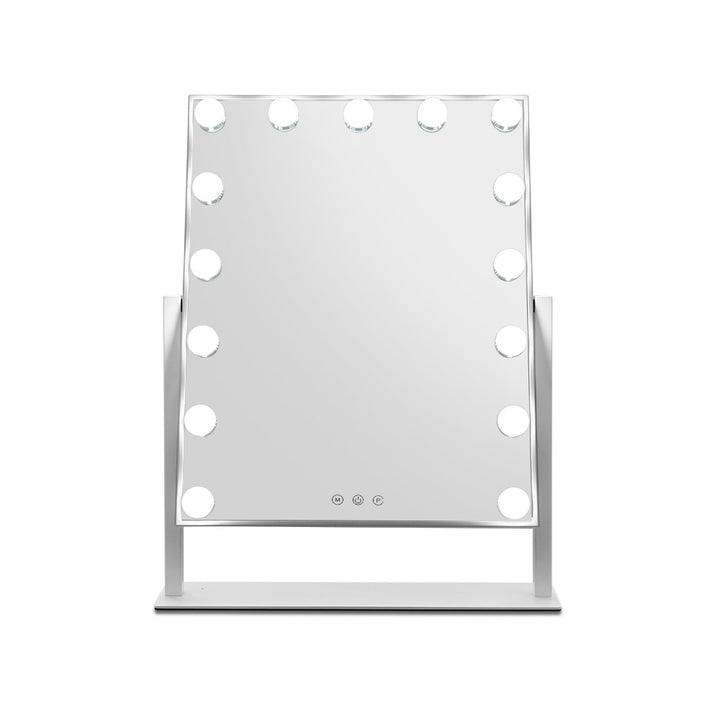 Embellir Makeup Mirror 40x50cm Hollywood Vanity with LED Light Rotation Tabletop