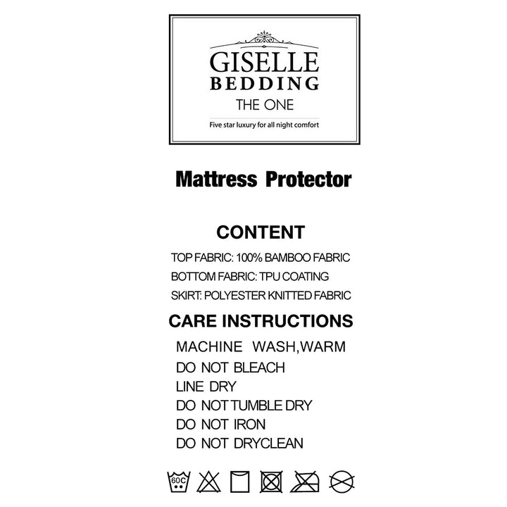 Giselle Bedding Mattress Protector Queen