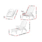 Gardeon Sun Lounger Folding Chaise Lounge Chair Wheels Patio Outdoor Furniture