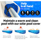 Aquabuddy Pool Cover 400 Micron 8x4.2m Swimming Pool Solar Blanket 5.5m Roller