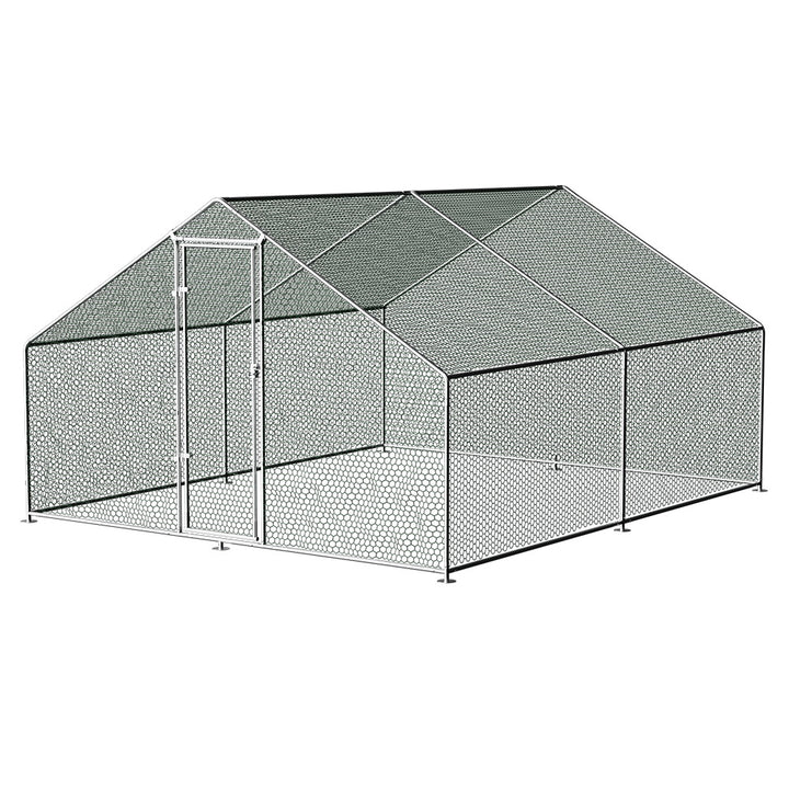 i.Pet Chicken Coop Cage 3x4x2m Galvanised Steel