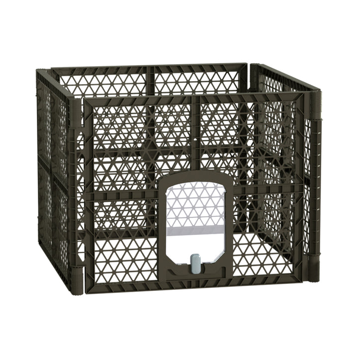 i.Pet Dog Playpen Enclosure 4 Panel Pet Fence Plastic Play Pen