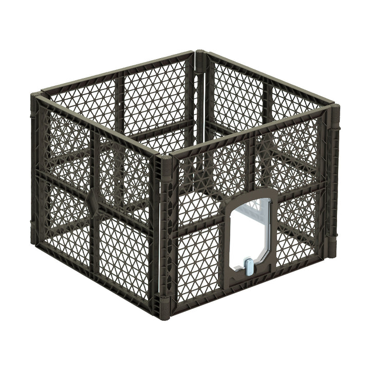 i.Pet Dog Playpen Enclosure 4 Panel Pet Fence Plastic Play Pen