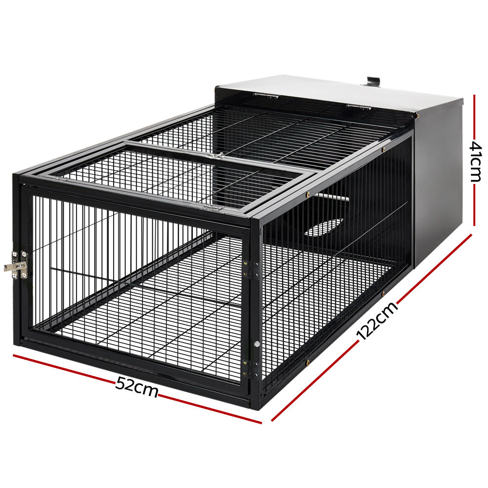 i.Pet Rabbit Cage 122x52cm Hutch Enclosure Carrier Metal