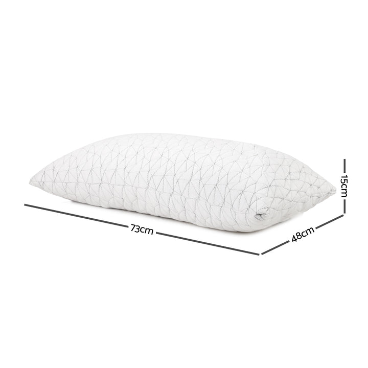 Giselle Bedding Memory Foam Pillow Single Size Twin Pack