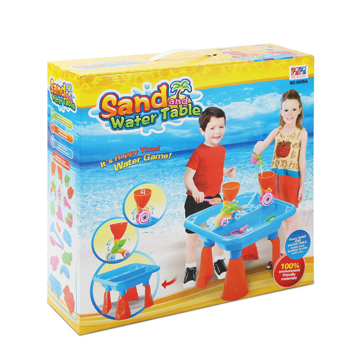 Keezi Kids Sandpit Pretend Play Sets Beach Toys Outdoor Sand Water Table Set