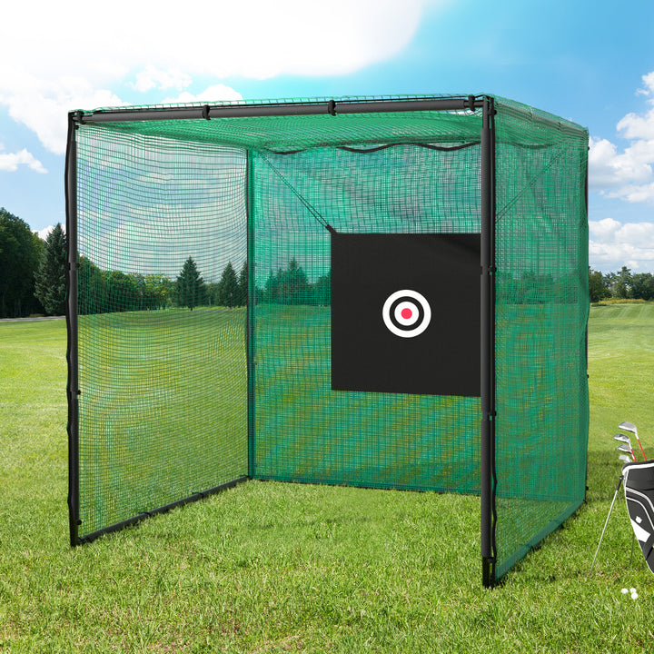 Everfit 3m Golf Practice Net Hitting Cage with Steel Frame Baseball Training