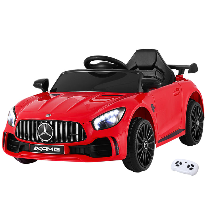 Kids Electric Ride On Car Mercedes-Benz AMG GTR Licensed Toy Cars Remote Red