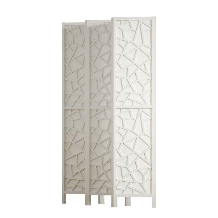 Artiss 6 Panel Room Divider Screen 244x170cm Clover White