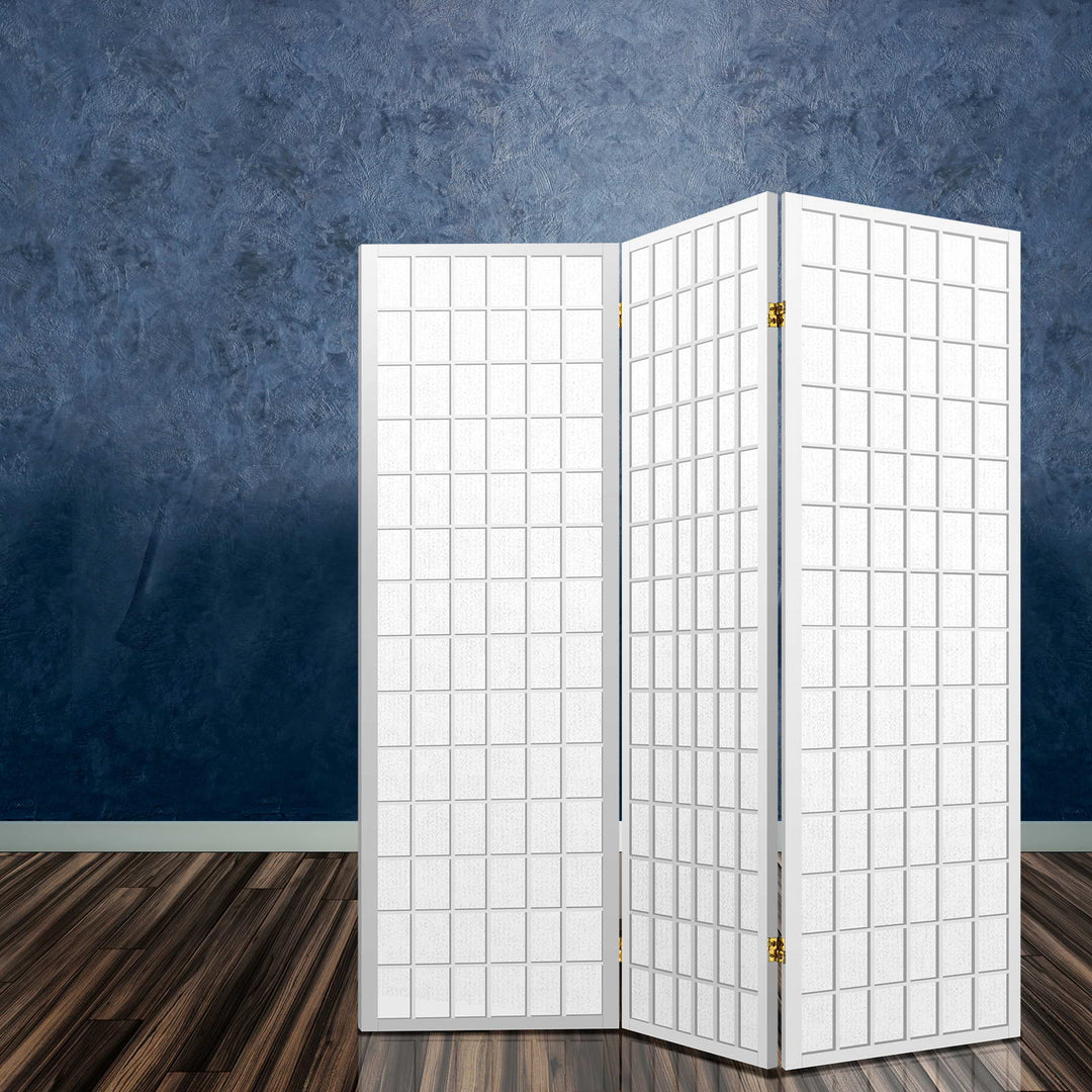 Artiss 3 Panel Room Divider Screen 131x179cm White