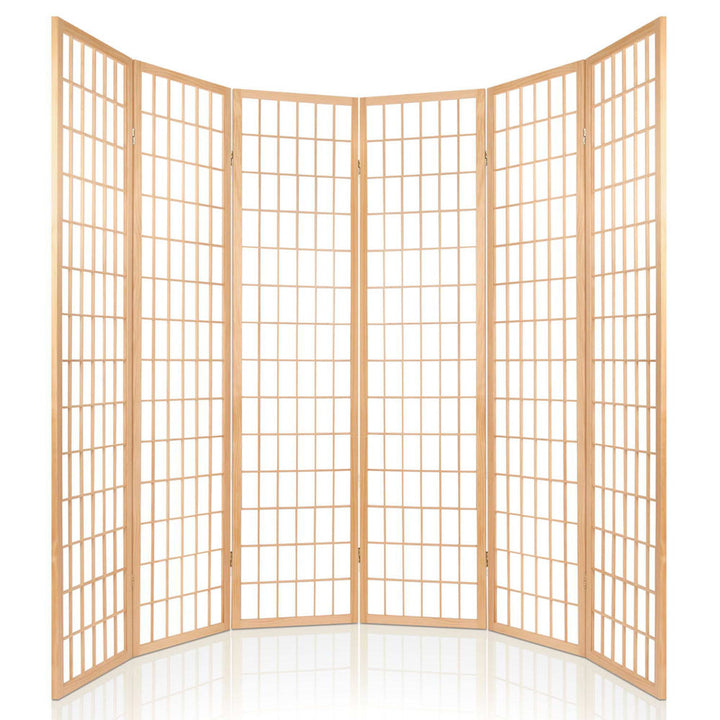 Artiss 6 Panel Room Divider Screen 261x179cm Natural