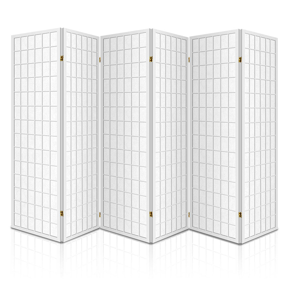 Artiss 6 Panel Room Divider Screen 261x179cm White