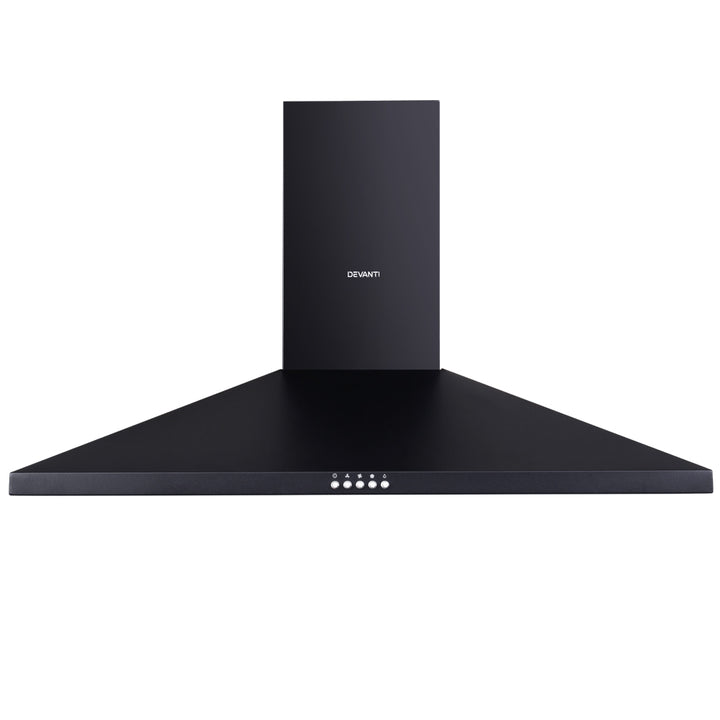 Devanti 900mm Range Hood 90cm Rangehood Black