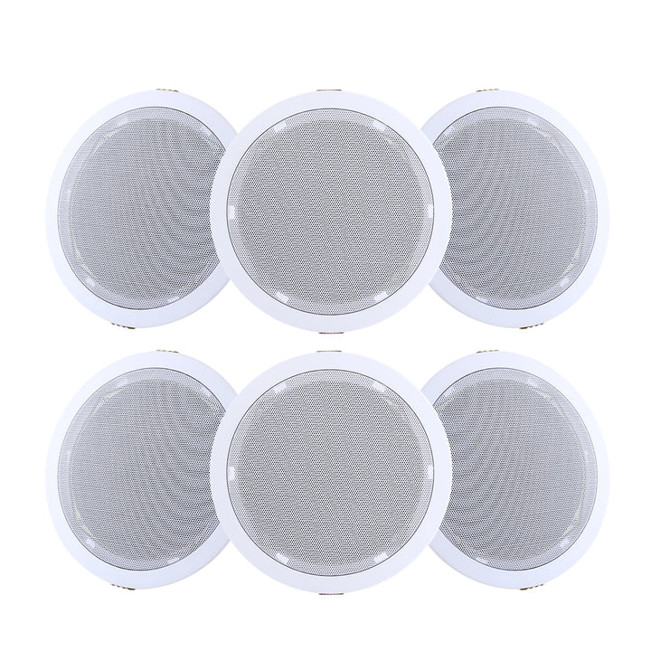 Giantz 6 Inch Ceiling Speakers In Wall Speaker Home Audio Stereos Tweeter 6pcs