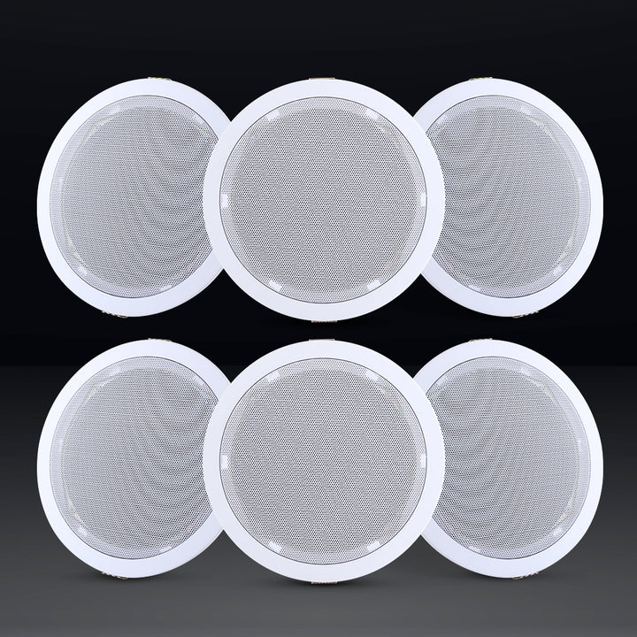 Giantz 6 Inch Ceiling Speakers In Wall Speaker Home Audio Stereos Tweeter 6pcs