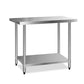 Cefito 1219x610mm Stainless Steel Kitchen Bench 430