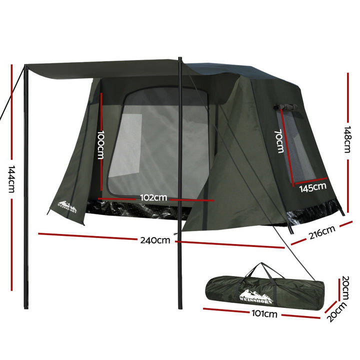 Weisshorn Camping Tent Instant Up 2-3 Person Tents Outdoor Hiking Shelter