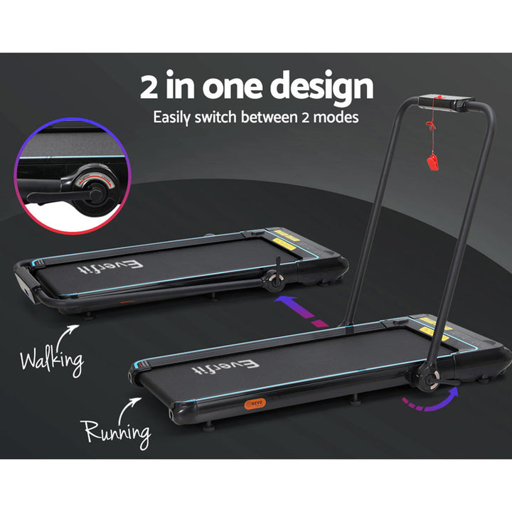 Everfit Treadmill Electric Walking Pad Under Desk Home Gym Fitness 420mm Remote