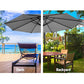 Instahut 3m Outdoor Umbrella Cantilever Beach Garden Patio Grey