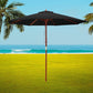 Instahut 2.7m Outdoor Umbrella Pole Umbrellas Beach Garden Sun Stand Patio Black