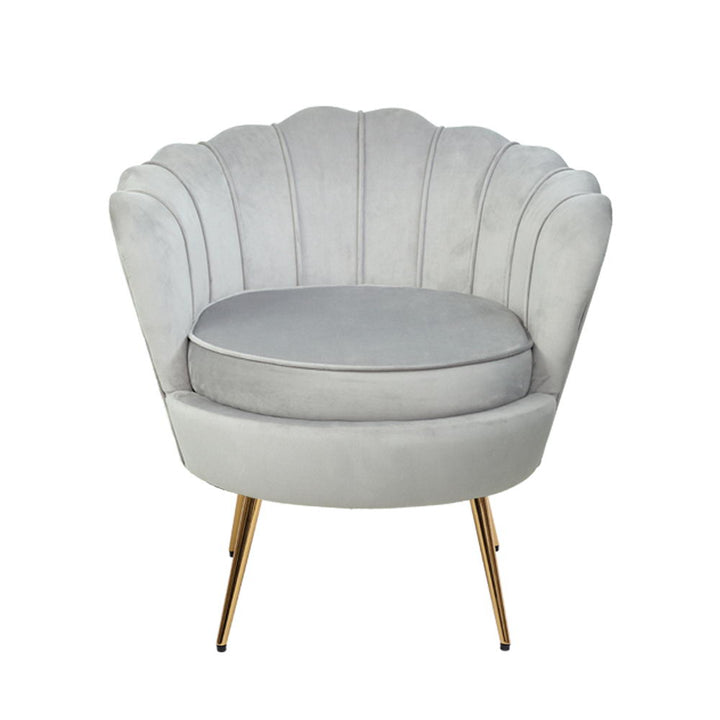 Artiss Armchair Velvet Grey Callista