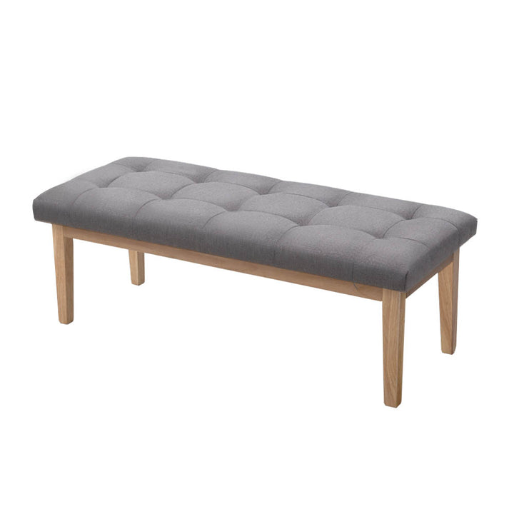 Artiss Ottoman Bench 120cm Foot Stool Linen Grey