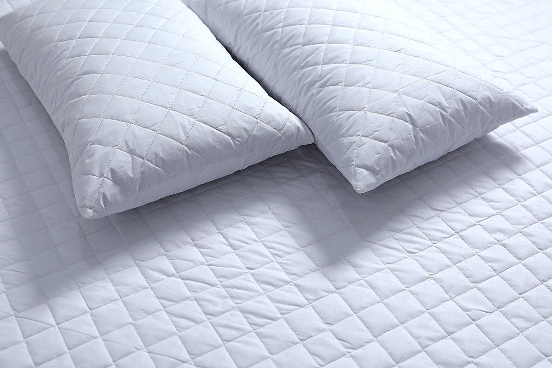 Elan Linen 100% Cotton Quilted Fully Fitted 50cm Deep King Size Waterproof Mattress Protector