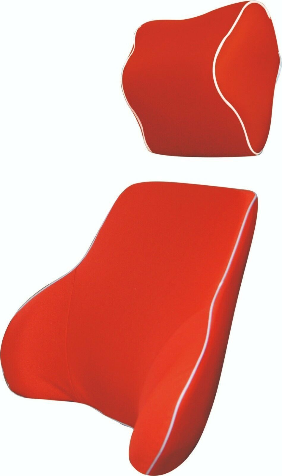 Memory Foam Lumbar & Neck Cushion Red